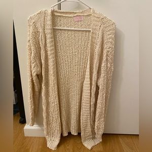 White cardigan